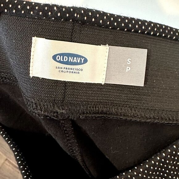 Old Navy Black Legging with White Polka Dot Pants - Petite Small - Picture 2 of 5